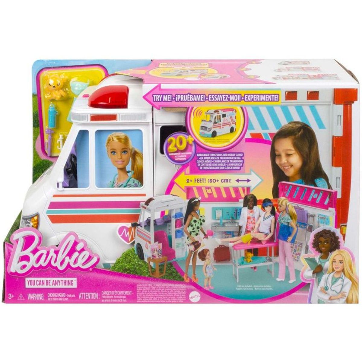 BARBIE - Barbie Profesiones Set de Juego Clínica de Atención Médica Mattel