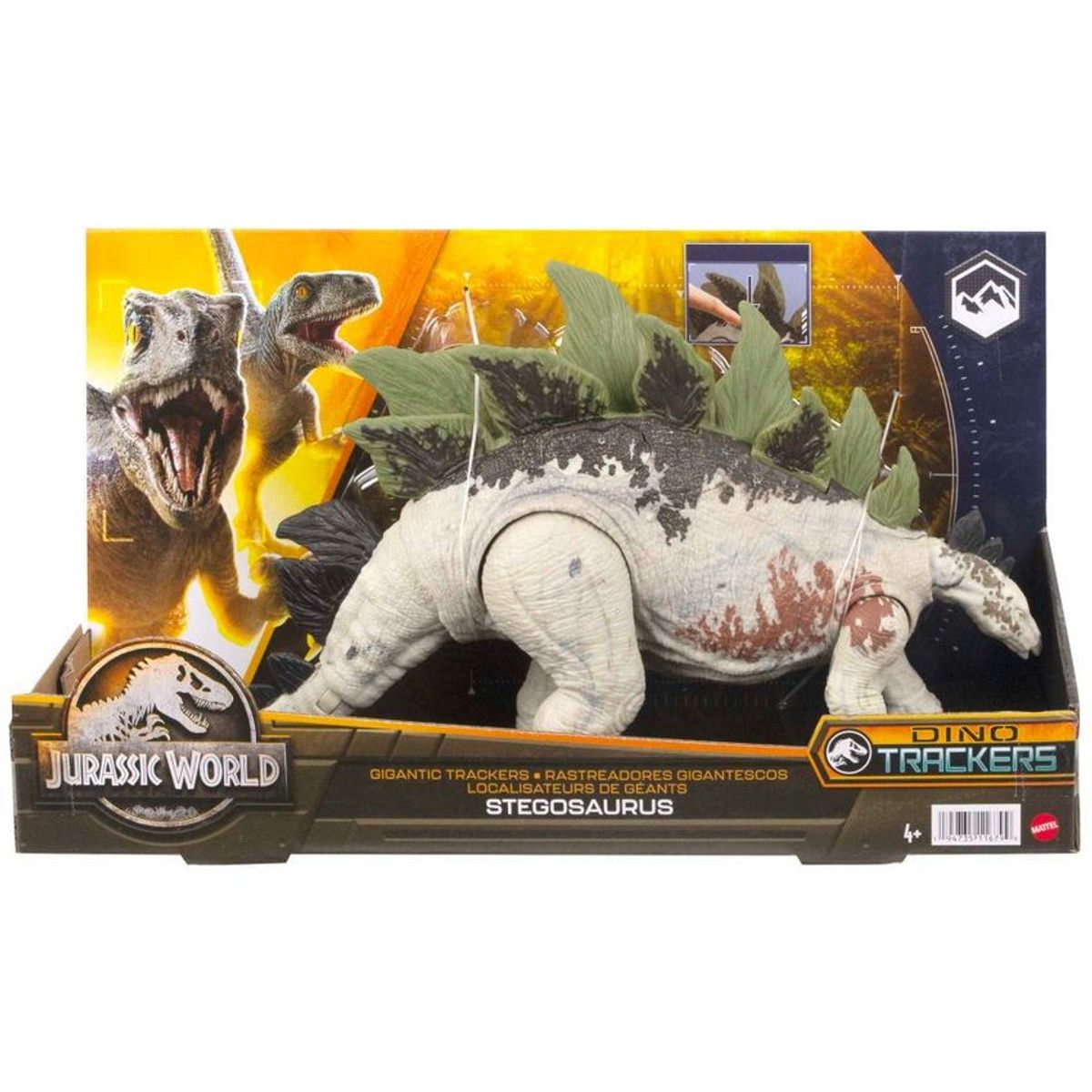 MATTEL - Jurassic World Dinosaurio de Juguete Stegosaurus Rastreador Mattel
