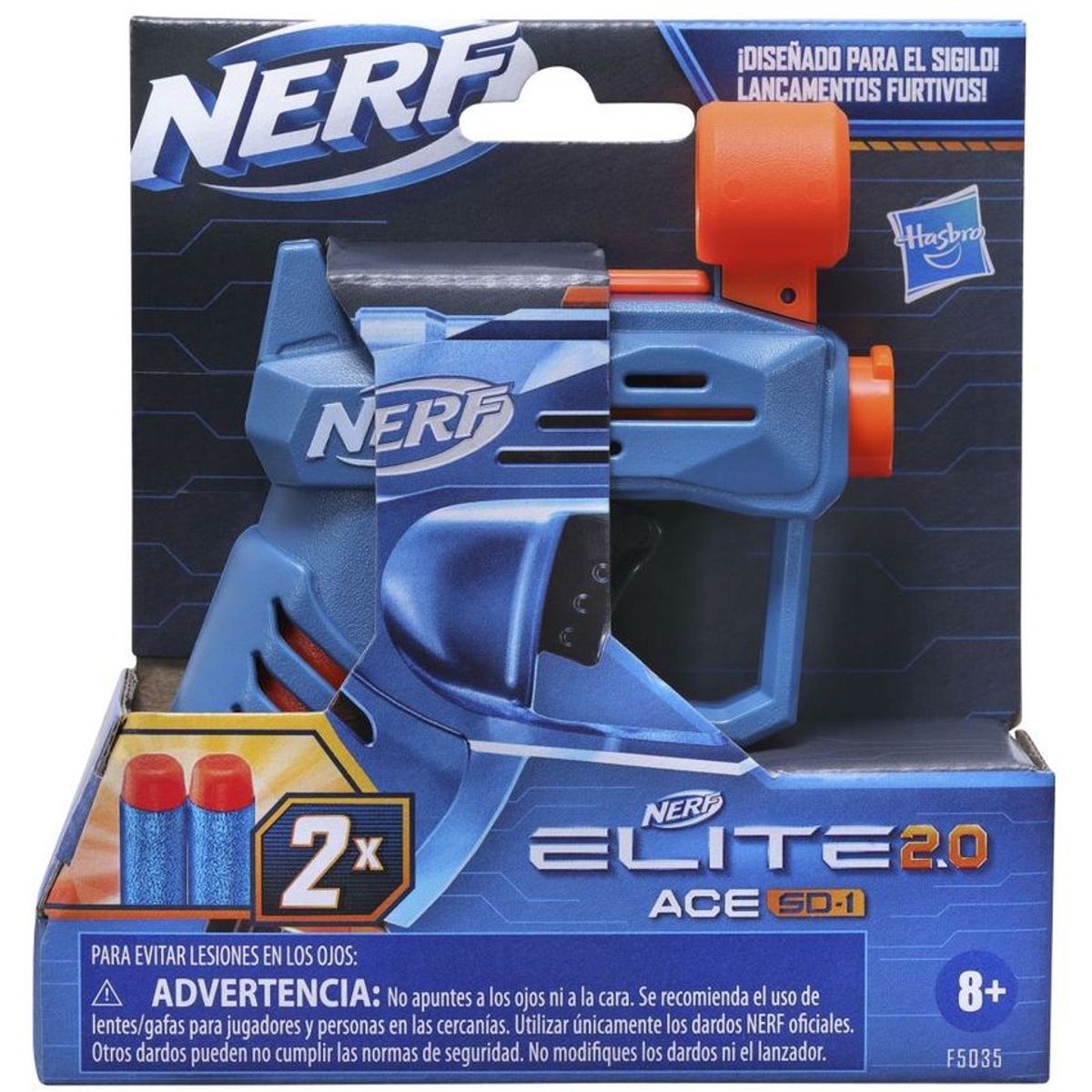 HASBRO - Lanzador Nerf Elite 2.0 Ace Sd-1 Hasbro
