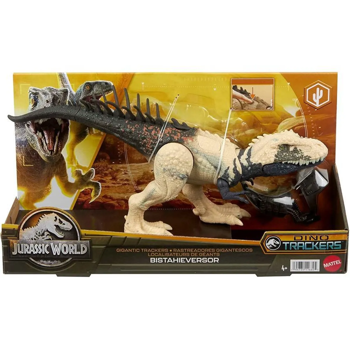 MATTEL - Jurassic World Dinosaurio Bistahieversor Rastreadores Gigantes Mattel
