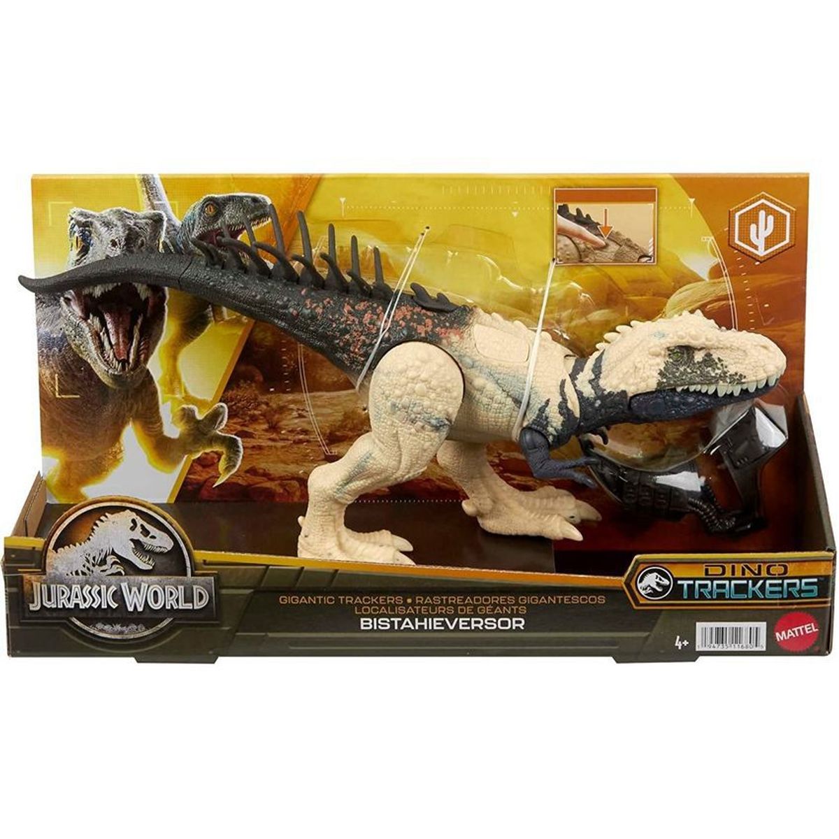 MATTEL - Jurassic World Dinosaurio Bistahieversor Rastreadores Gigantes Mattel