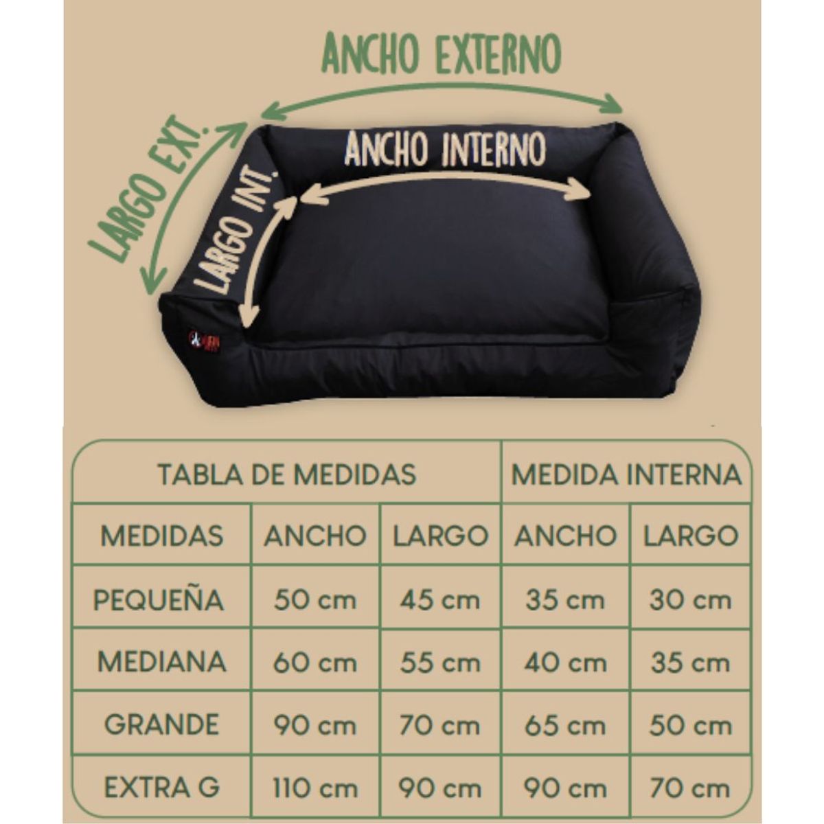 AFM - CAMA LUXURY GRANDE MASCOTAS
