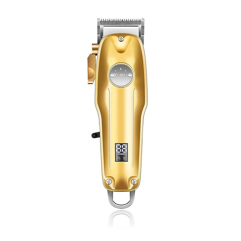 KEMEI - Kemei Cortadora de cabello inalámbrica profesional con pantalla LED