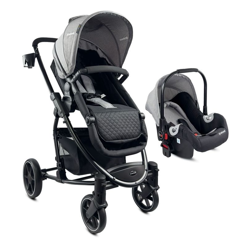 BEBESIT - Coche Travel System Moises Prima Bebesit Gris