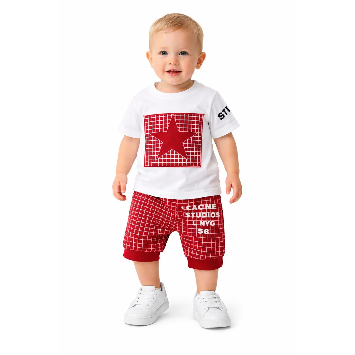 LUSOLSI - Prendas Ropa para niños conjuntos de vestir camiseta  y pantalon
