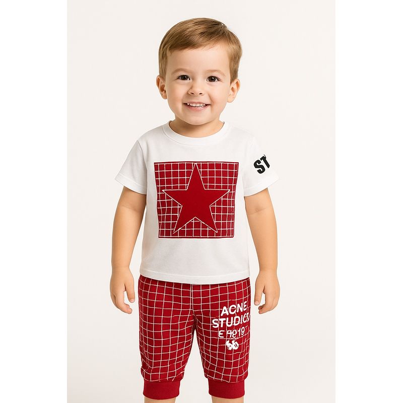 LUSOLSI - Prendas Ropa para niños conjuntos de vestir camiseta  y pantalon
