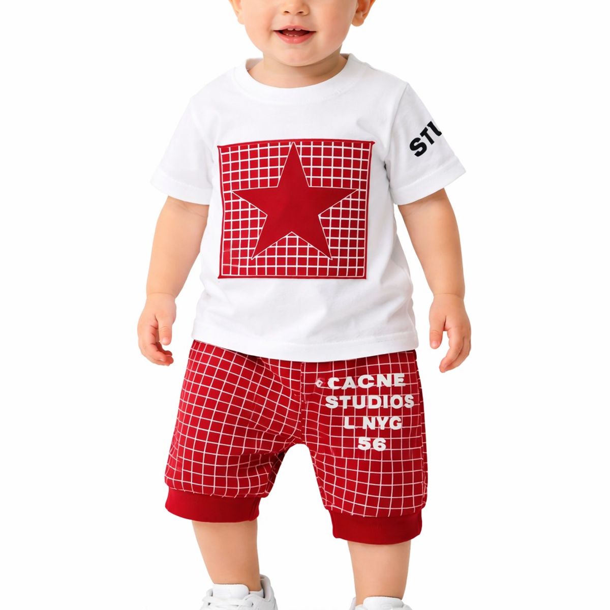 LUSOLSI - Prendas Ropa para niños conjuntos de vestir camiseta  y pantalon