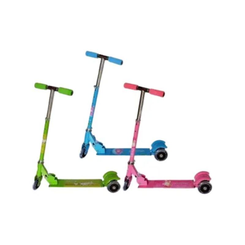 GENERICO - Mini Patineta Scooter Para Niños 3 Ruedas Verde