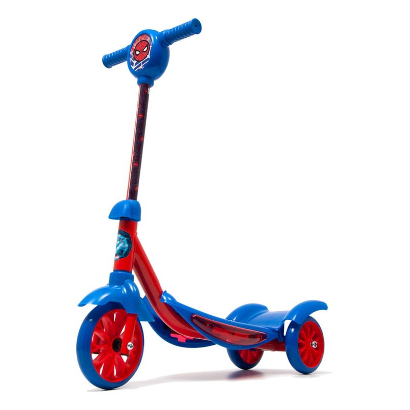 MARVEL - Scooter Azul de 3 Ruedas Kids Light Spiderman