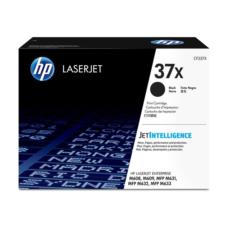 HP - Cartucho De Toner Hp 37x Negro Laserjet Original Cf237x