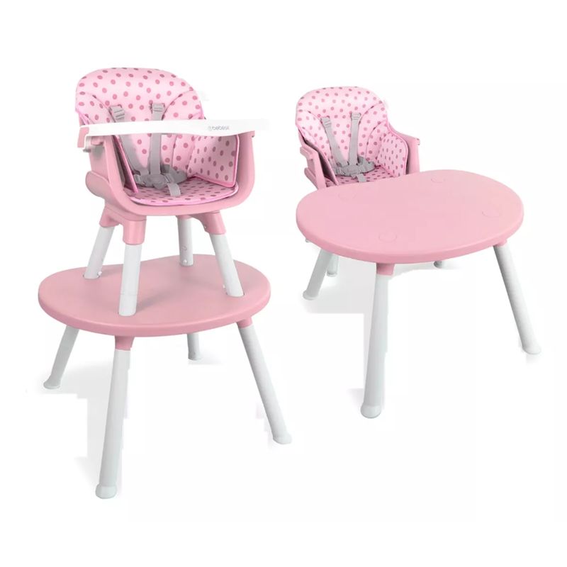 BEBESIT - Silla comedor 3 en 1 baby desk bebesit rosado