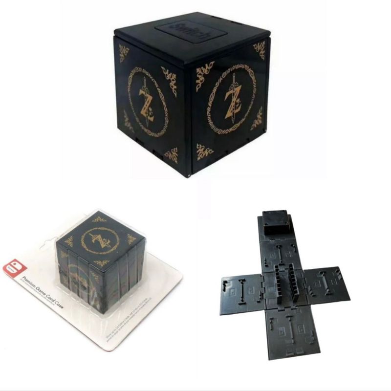GENERICO - Porta Juegos Forma De Cubo 16 Espacios De Zelda Escudo Para Switch
