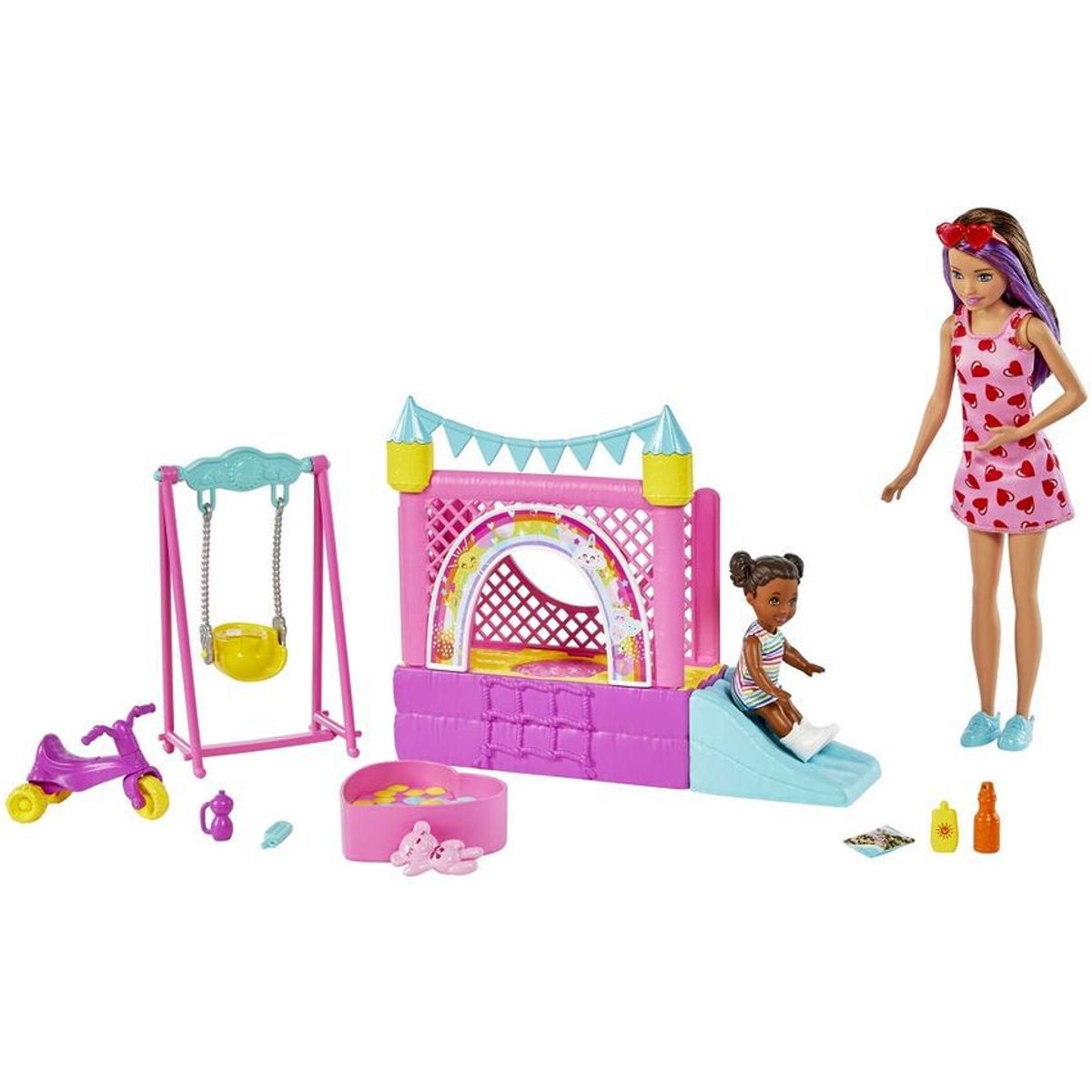 BARBIE - Barbie Set De Juego Skipper Babysitter Parque De Juegos Mattel