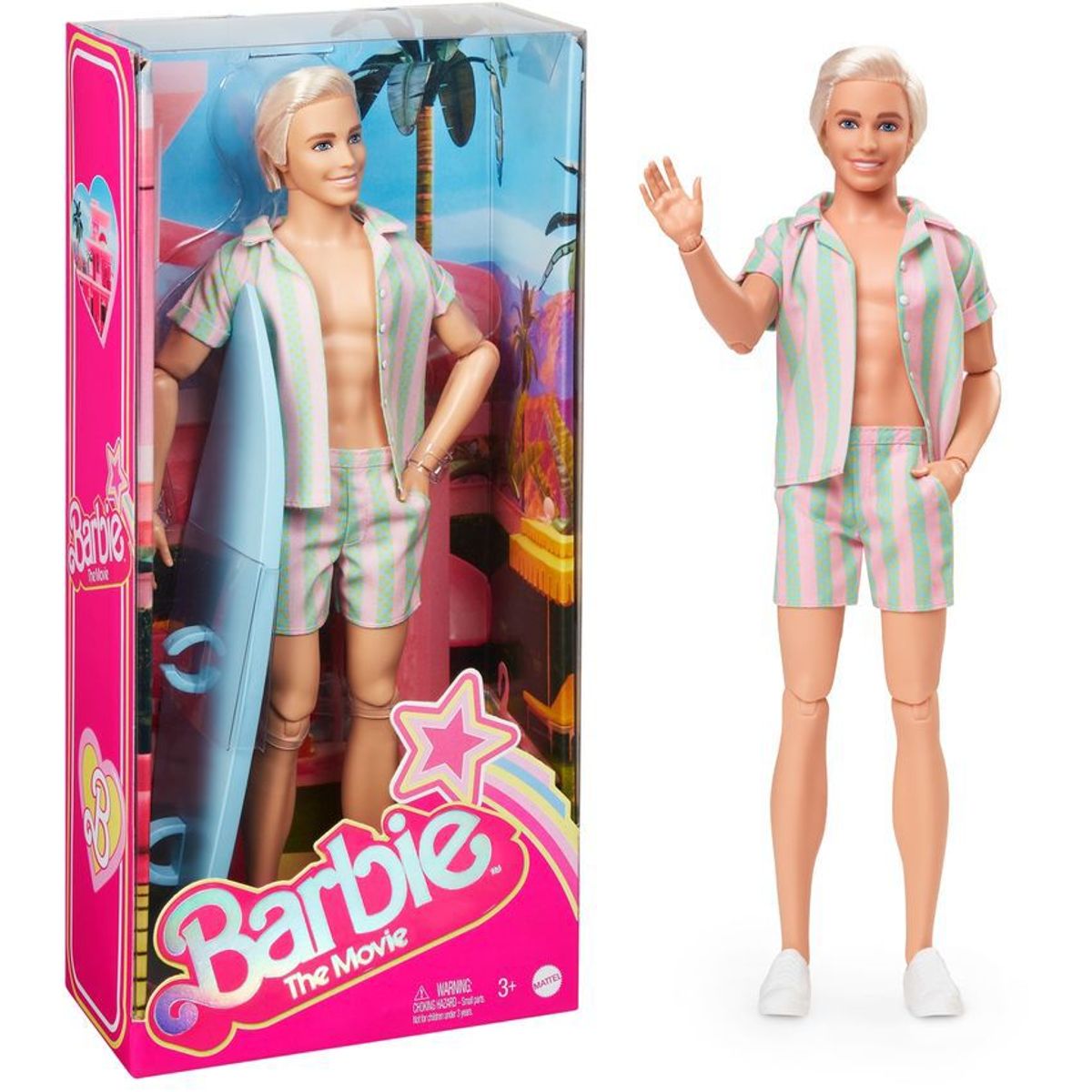 BARBIE - Barbie Película Muñeco Colección Ken Conjunto Playero Mattel
