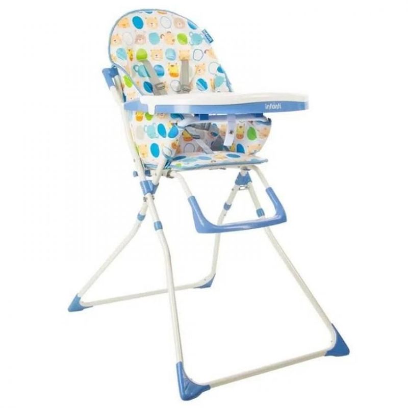INFANTI - Silla Comedor Alta Plegable Bebé Candy Infanti Azul