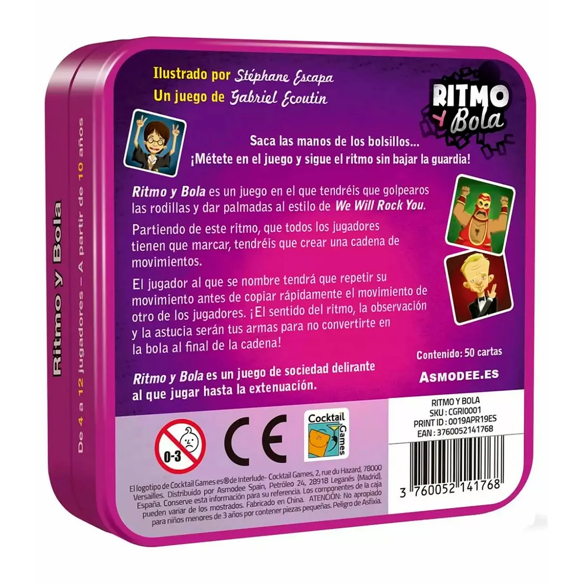 ASMODEE - Ritmo Y Bola Juego De Mesa Español