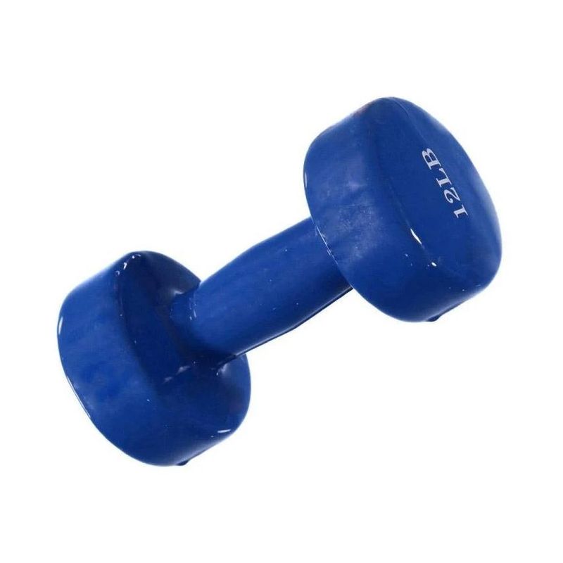 SPORT FITNESS - Mancuerna encauchetada de 12 libras
