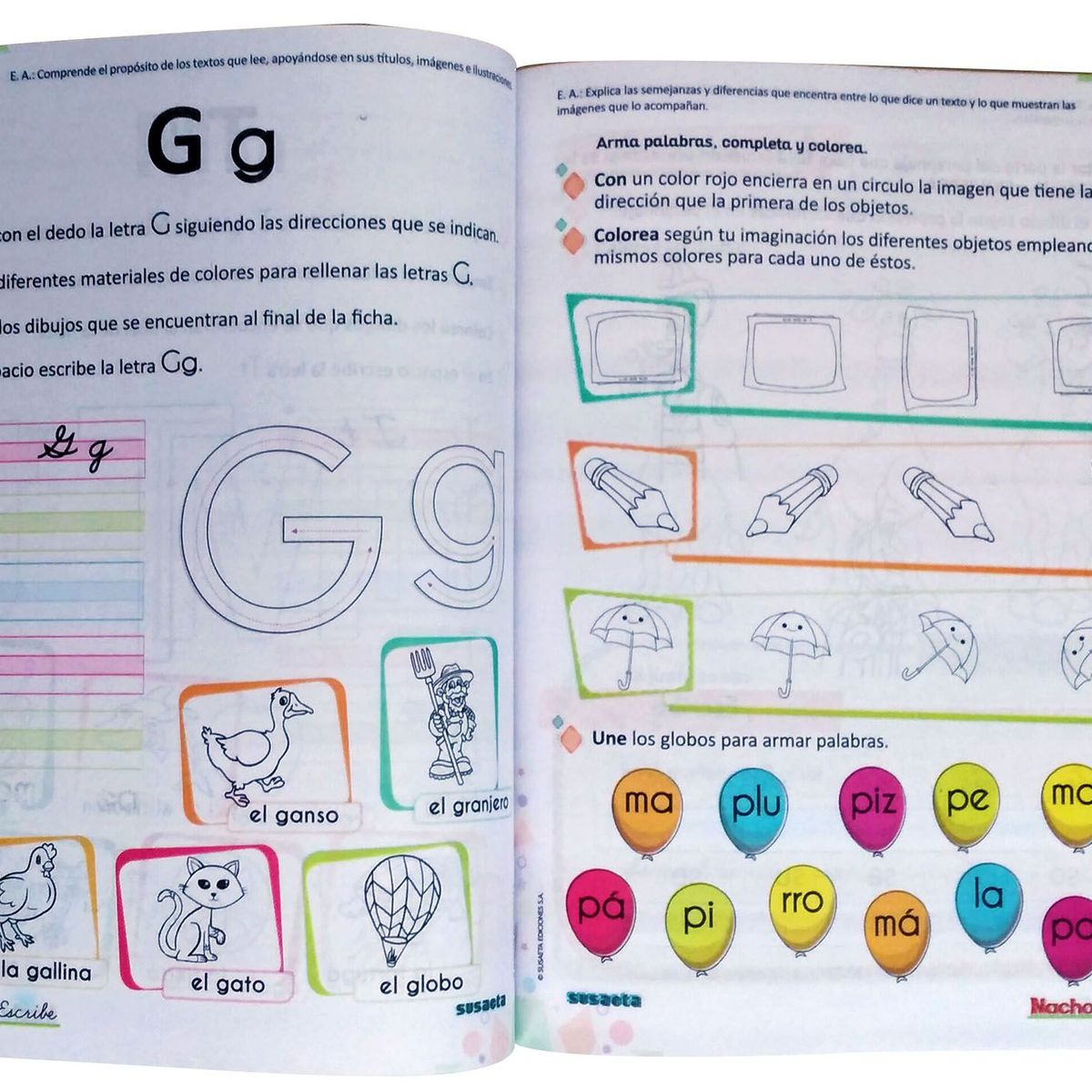 BOOKS - Cartilla Nacho Escribe A Libro Inicial De Actividades