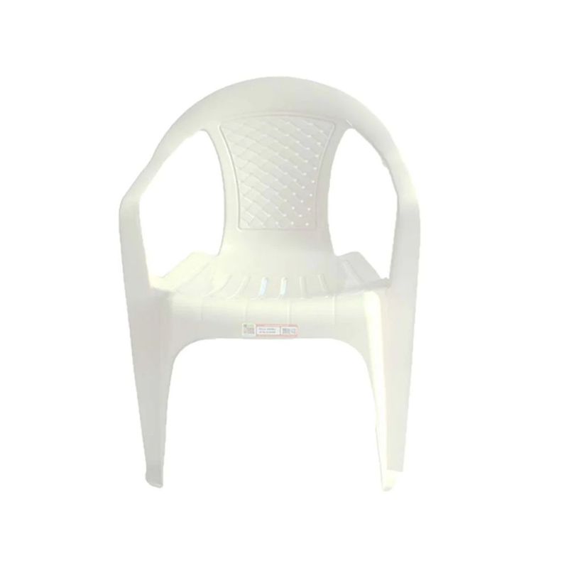 RIMO - Silla Bambú con Brazos Rimo Blanca