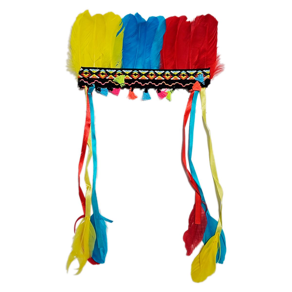 GENERICO - Penacho Indio Plumas Diadema Sombrero Disfraz India