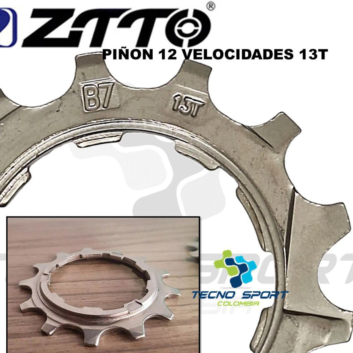 GENERICO - Piñon Cassette Bicicleta 12v 13 Dientes Individual Tipo Hg