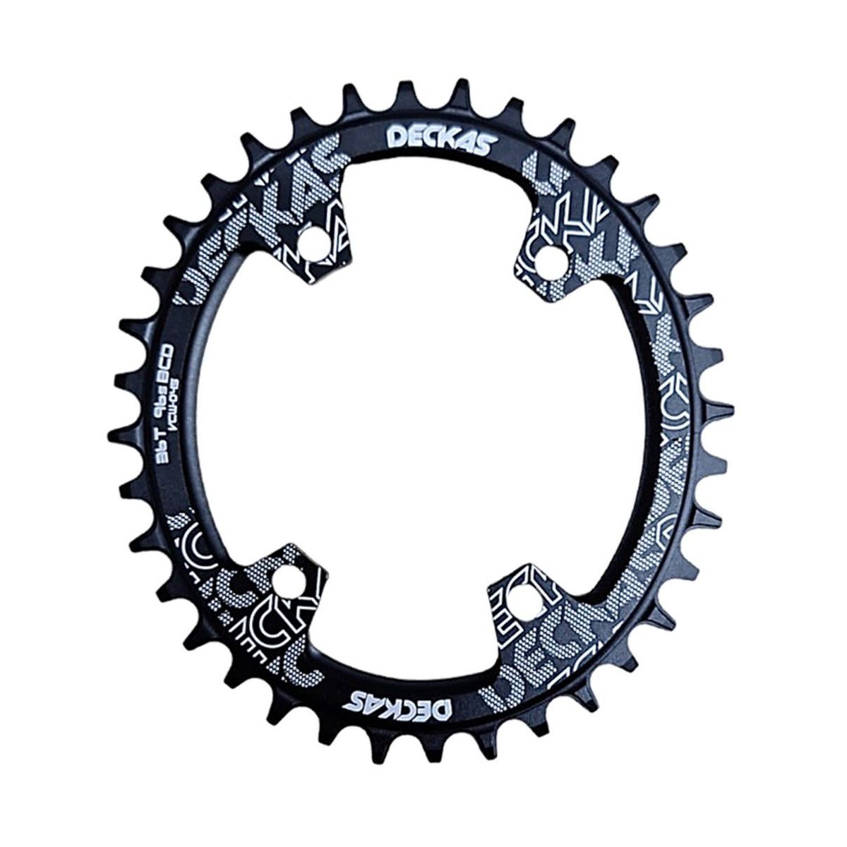 GENERICO - Coronilla 36 Deckas Asimetrica 96bcd Ovalada Bicicleta Mtb