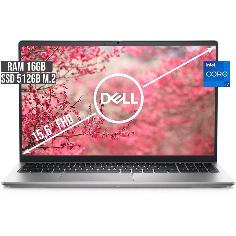DELL - PORTATIL DELL INTEL CORE I7-1255U SSD 512GB RAM 16GB LED 15,6 FHD