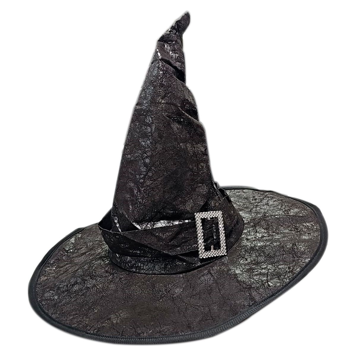 GENERICO - Sombrero Bruja Gorro Hebilla Hechicero Mago Disfraz Hallowee