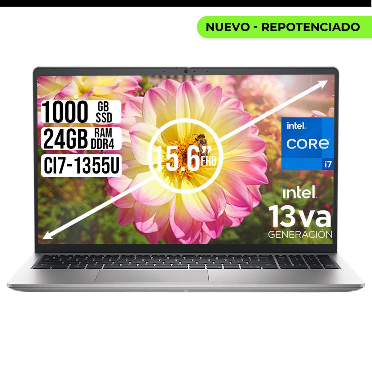 DELL - PORTATIL DELL 15 INTEL CORE I7-1355U SSD 1TB RAM 24GB LED 15,6 FHD