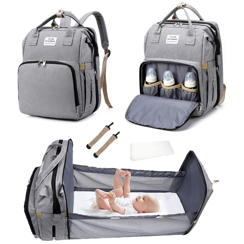 ONE PIXEL - Maleta Pañalera Tipo Cuna Bebé Portátil Bolso Elegante Bebes