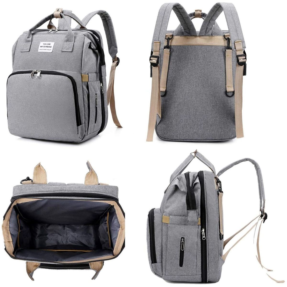 ONE PIXEL - Maleta Pañalera Tipo Cuna Bebé Portátil Bolso Elegante Bebes