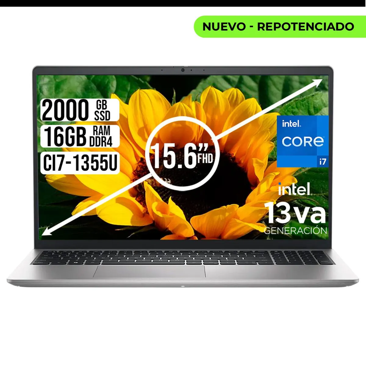DELL - PORTATIL DELL 15 INTEL CORE I7-1355U SSD 2TB RAM 16GB LED 15,6" FHD