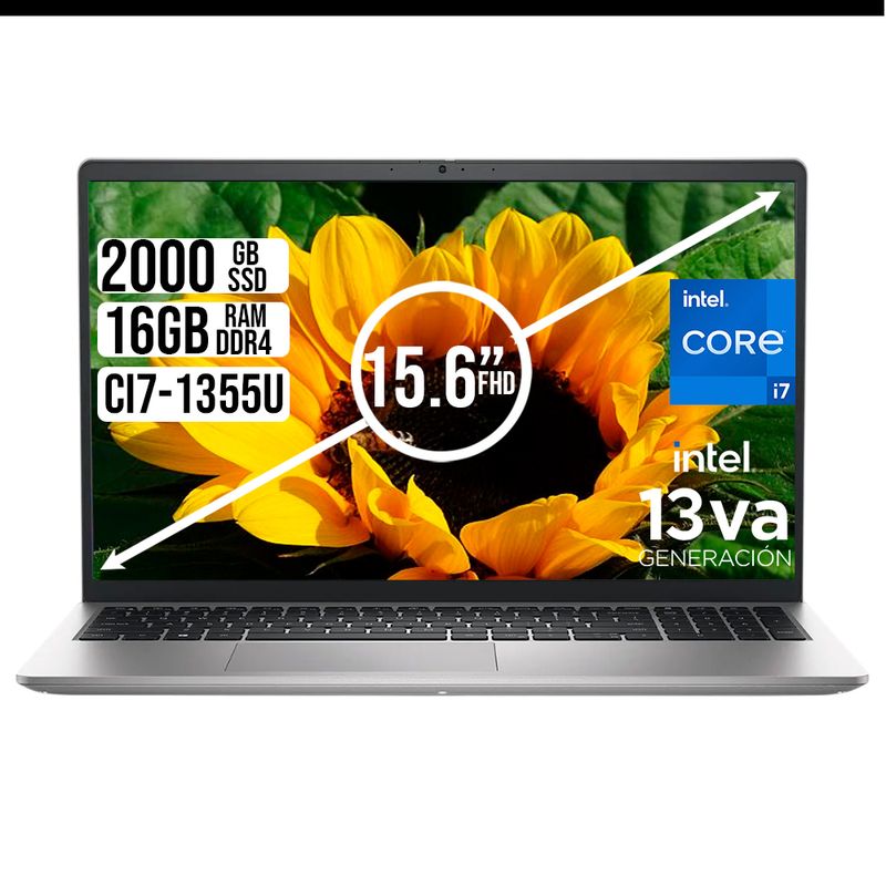 DELL - PORTATIL DELL 15 INTEL CORE I7-1355U SSD 2TB RAM 16GB LED 15,6" FHD