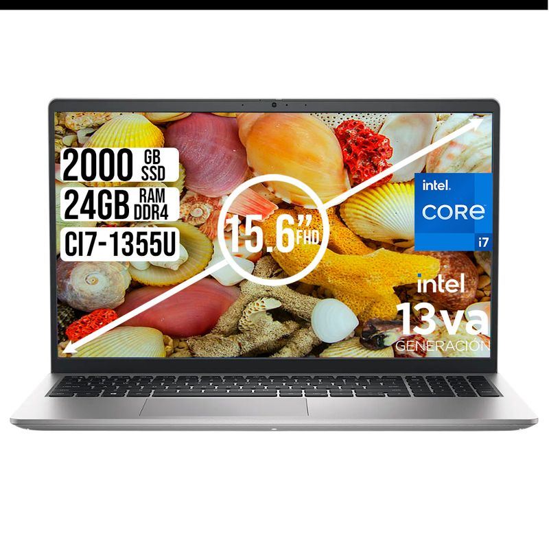 DELL - PORTATIL DELL 15 INTEL CORE I7-1355U SSD 2TB RAM 24GB LED 15,6" FHD