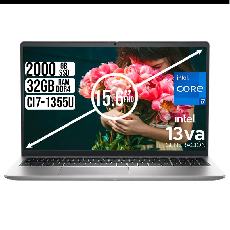 DELL - PORTATIL DELL 15 INTEL CORE I7-1355U SSD 2TB RAM 32GB LED 15,6" FHD