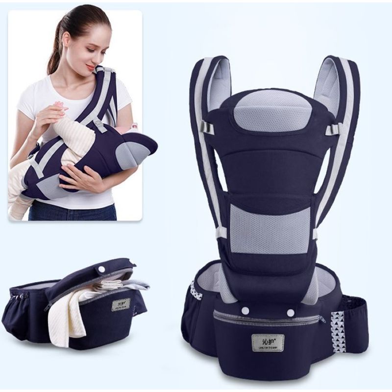 ZHOPI CO - Cargador Canguro Ergonomico Asiento Y Maletica Para Bebe