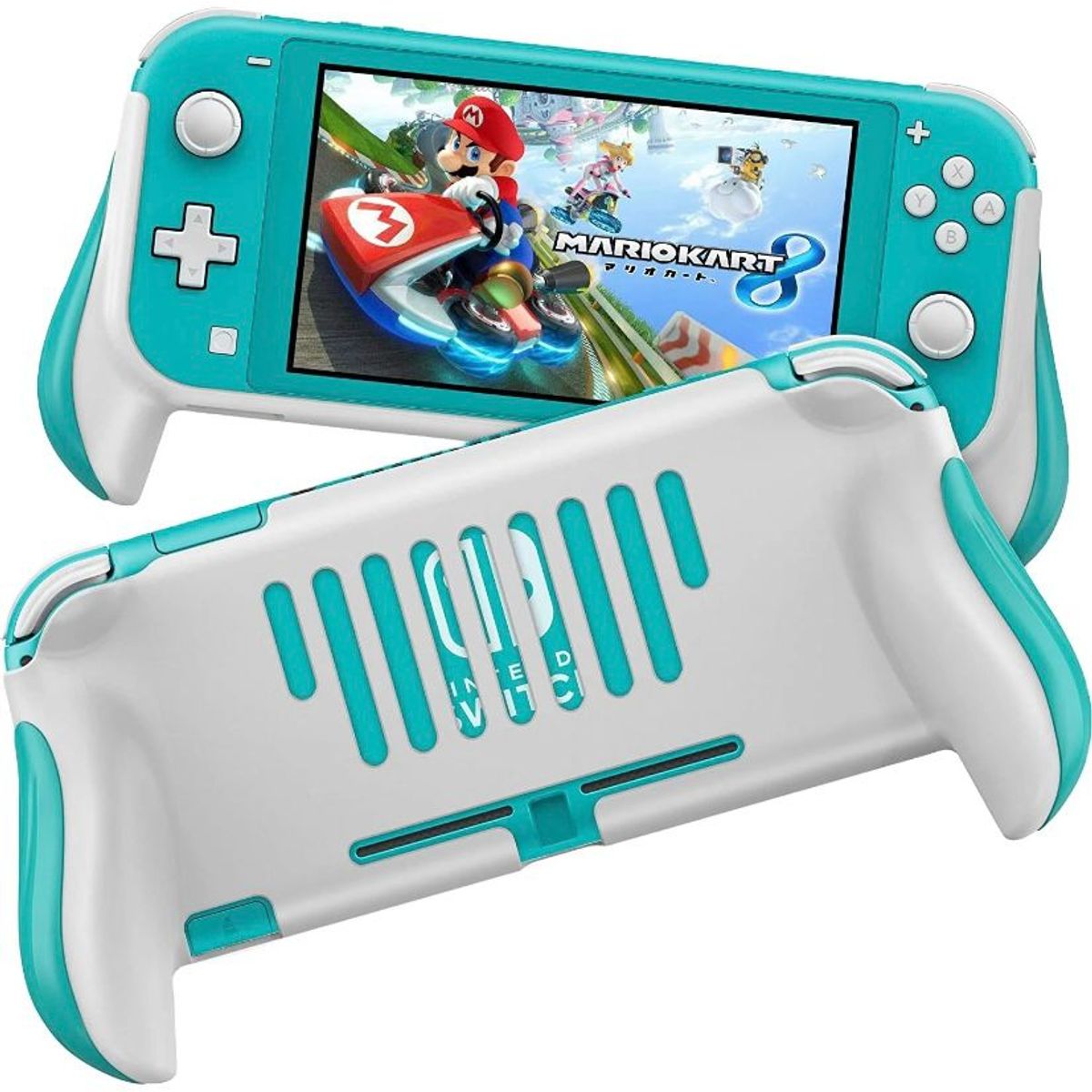 GENERICO - Hand Grip Sujetador Carcasa Turquesa Compatible Switch Lite