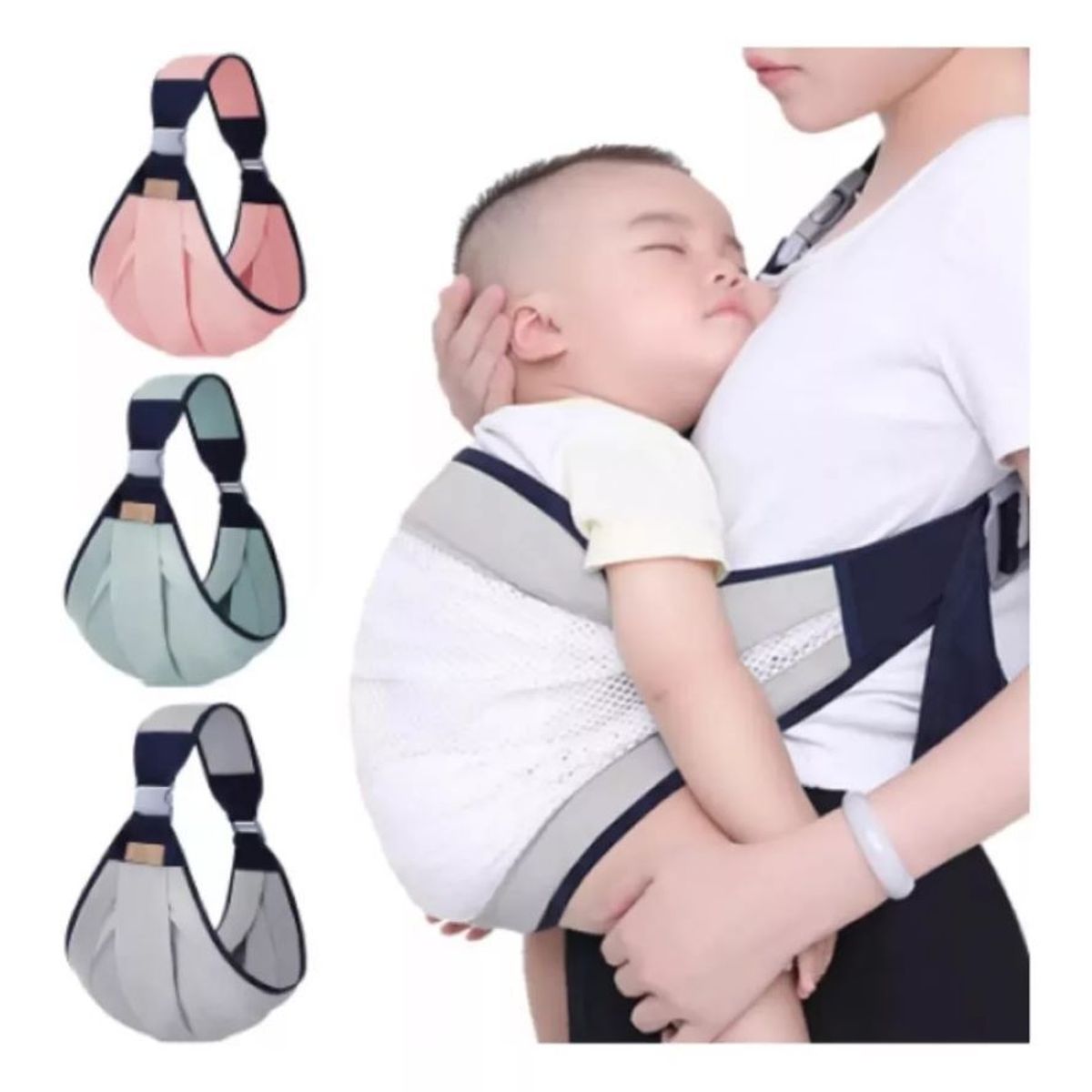 ZHOPI CO - Cargador Fular Soporte Ajustable Transpirable Para Bebes