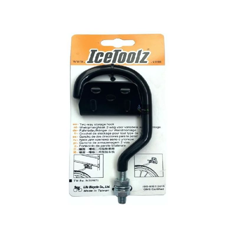 ICETOOLZ - Gancho de pared para colgar bicicleta