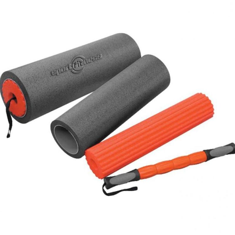 SPORT FITNESS - Set de rodillo y  movilidad  para masaje y yoga 3 en 1