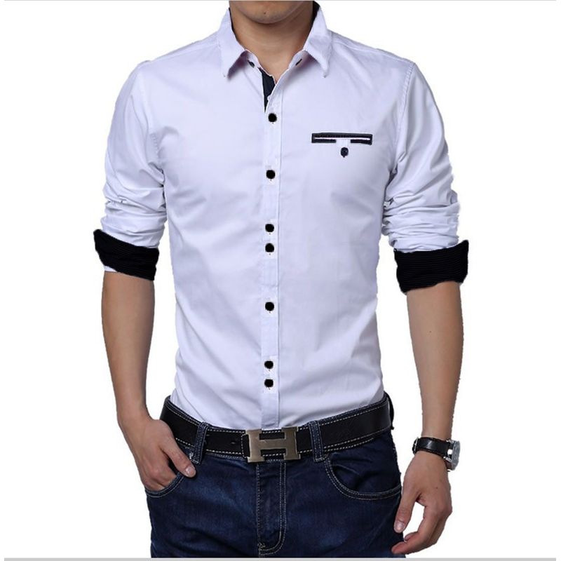 THE CLOTHING COMPANY - Camisa Hombre Diseño Bolsillo