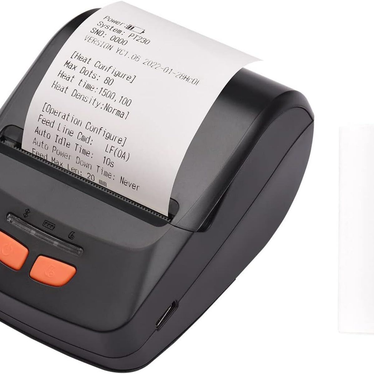 GENERICO - Impresora Mini Bluetooth Térmica Recibos Pos 58mm - Color Negro