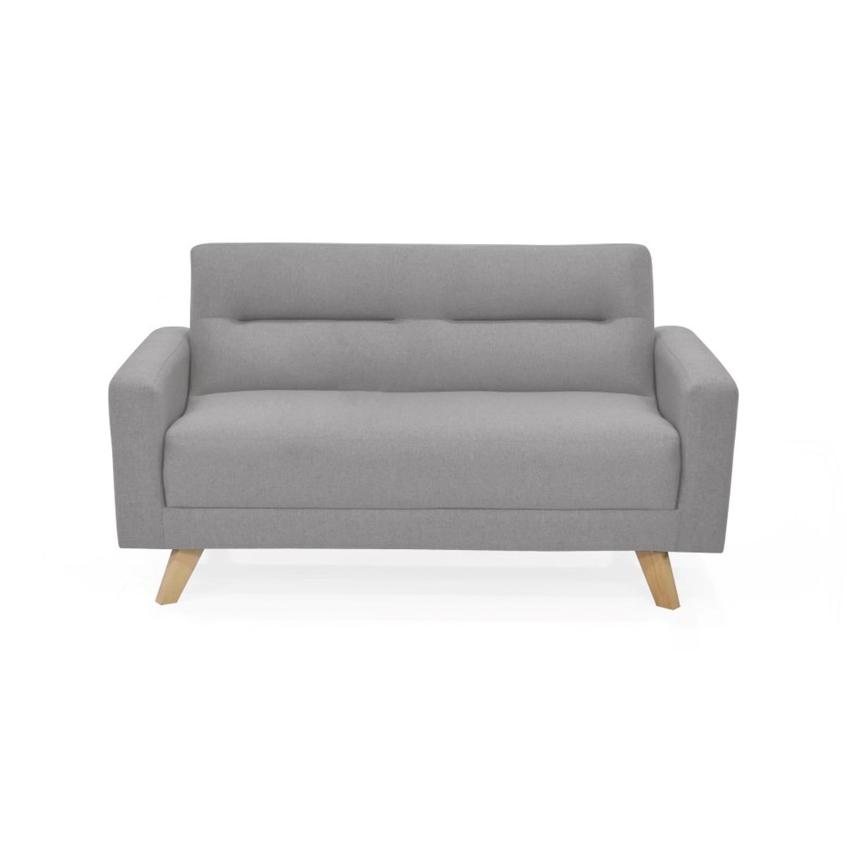 VENECIA - Sofa 2 Puestos Barza 150x82X83 Tela Plata_.