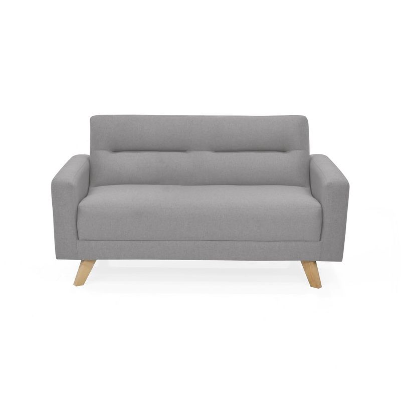 VENECIA - Sofa 2 Puestos Barza 150x82 Tela Plata