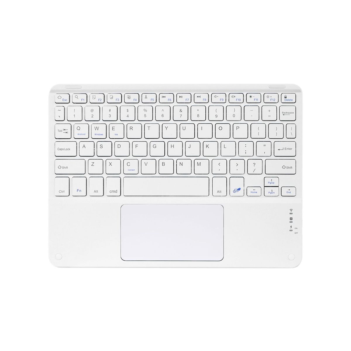 GENERICO - TECLADO +TANK PAD MOUSE 10IN  COLOR BLANCO