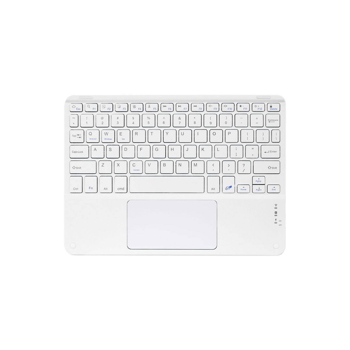 GENERICO - TECLADO +TANK PAD MOUSE 10IN  COLOR BLANCO