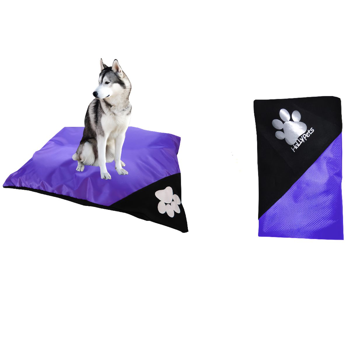 HALLY PET - Colchón colmena lavable + funda repuesto Morado