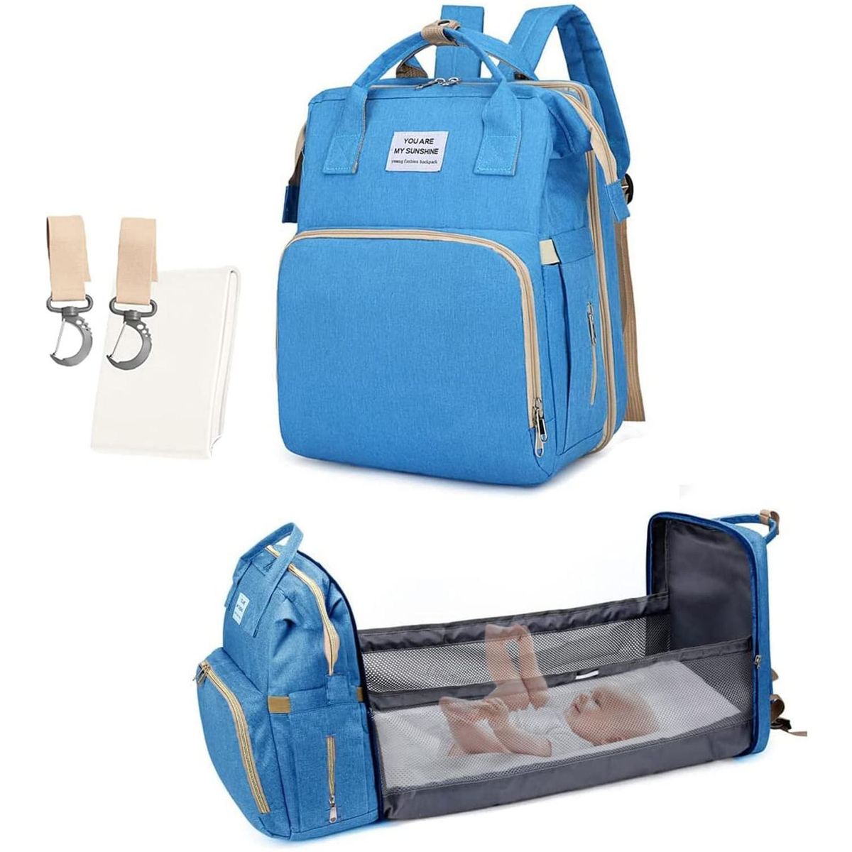 ONE PIXEL - Maleta Pañalera Tipo Cuna Cambiador Bebé Portátil ONE PIXEL