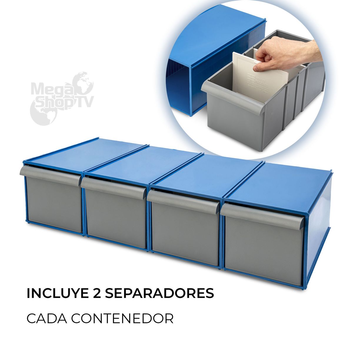 ENERGY PLUS - 4 cajones organizador herramienta apilables y modulares 20Kg