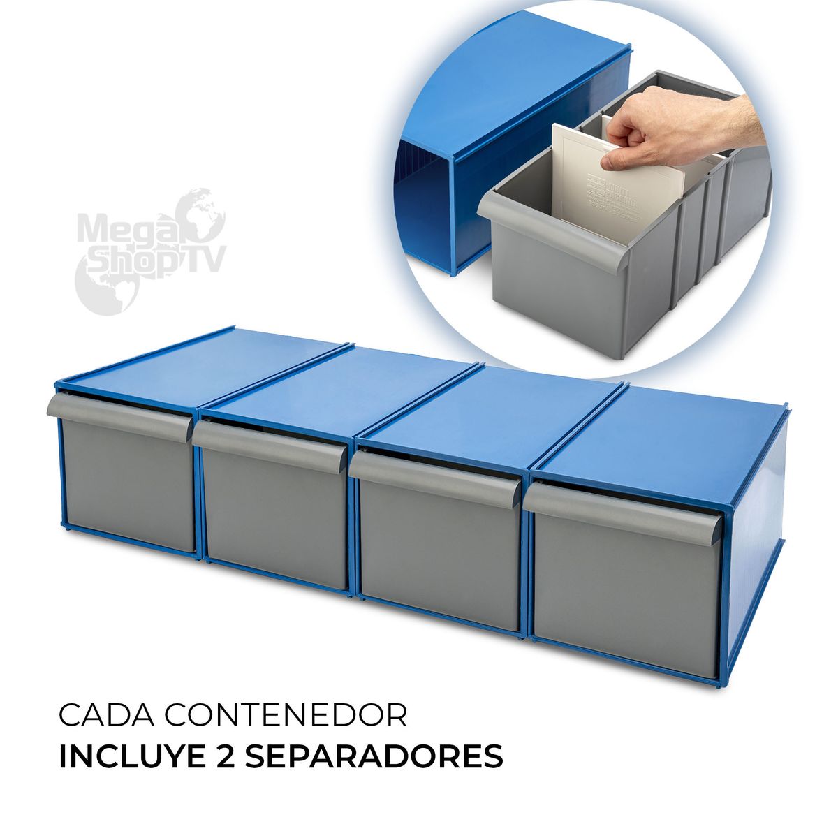 ENERGY PLUS - 8 cajones organizador herramienta apilables y modulares 20Kg